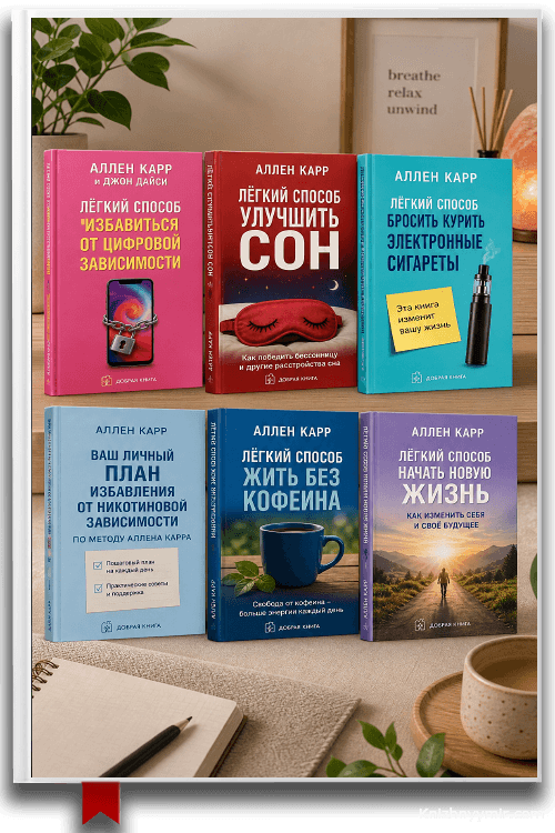 6 книг Аллена Карра: лёгкий способ изменить жизнь