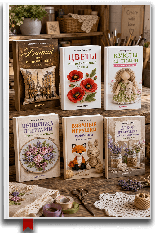 6 КНИГ СЕРИИ «РУЧНАЯ РАБОТА»: ТВОРИТЕ СВОИМИ РУКАМИ