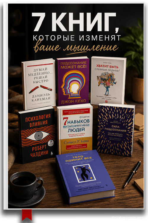 7 книг по психологии, которые изменят твоё мышление